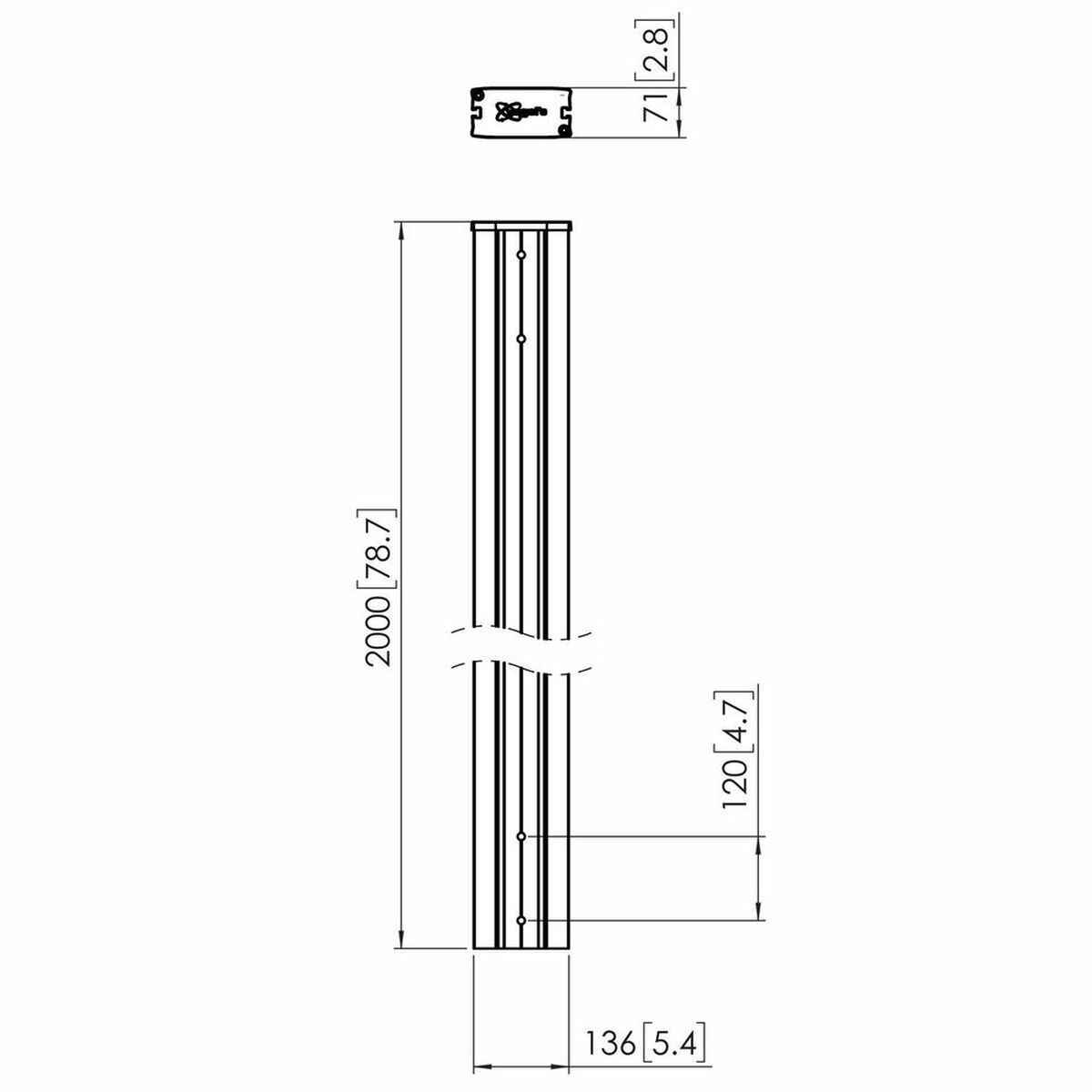 Stöd Vogel's 7229200 (200 CM) - 4