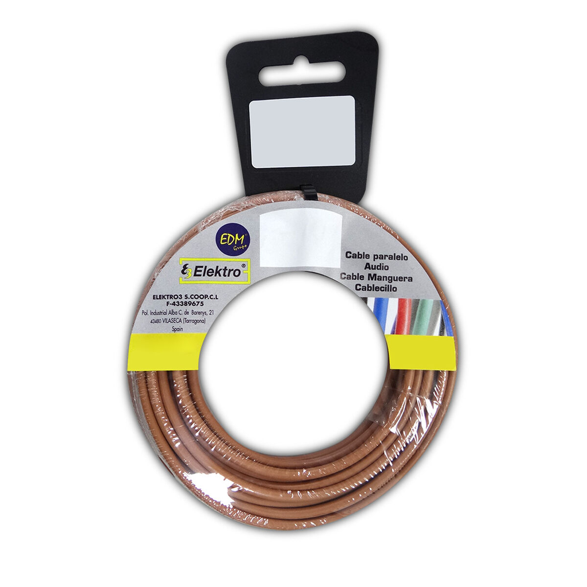 Parallel interfacekabel EDM 28602 28602 Brun 25 m Ø 6 mm