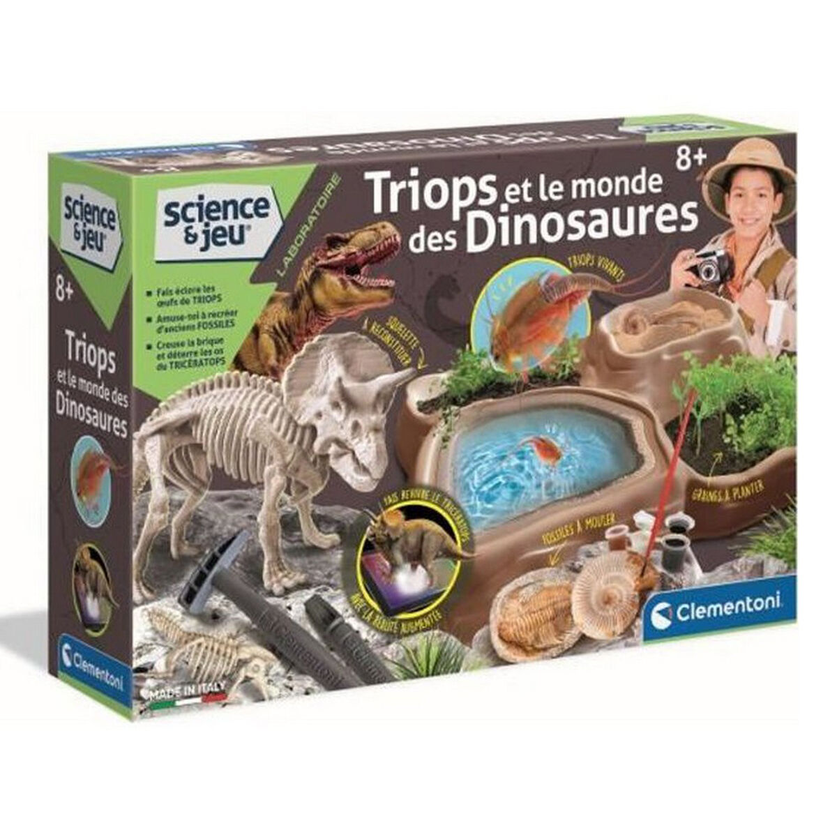 Vetenskapsspel Clementoni Triops et le monde des dinosaures FR - 6
