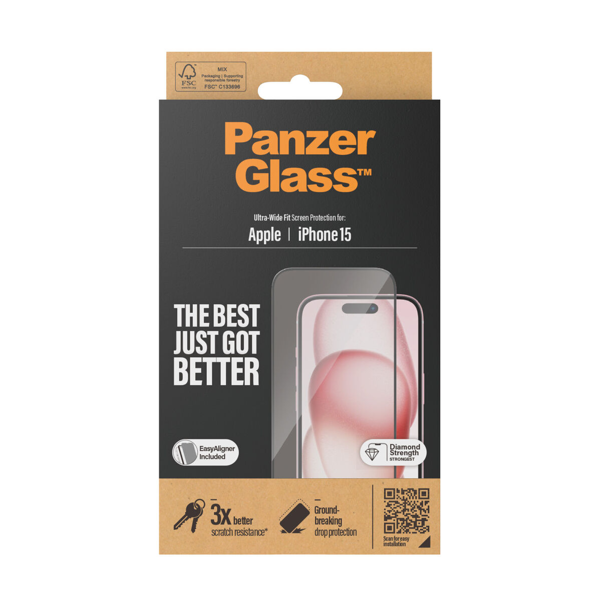 Skärmskydd för Mobiltelefon Panzer Glass 2809 Apple - 2