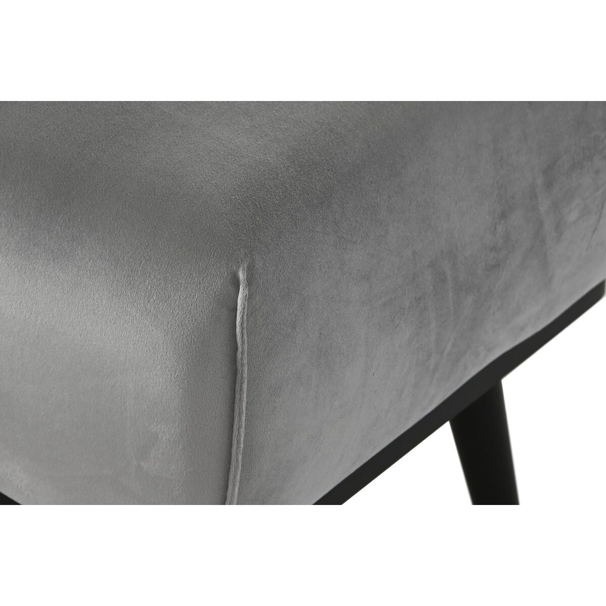 Sittpall DKD Home Decor Svart Grå 70 x 50 x 42 cm - 4