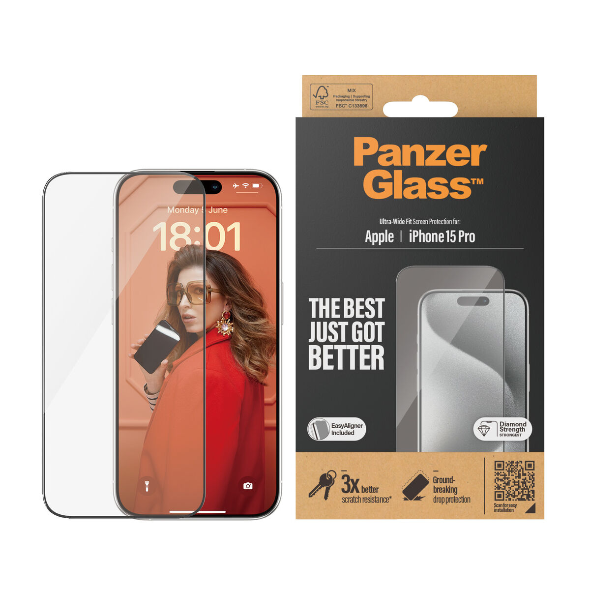 Skärmskydd för Mobiltelefon Panzer Glass 2810 Apple