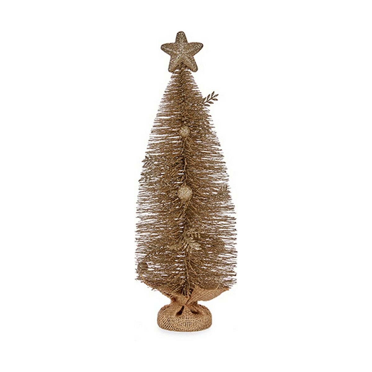 Julgran med stjärna Krist+ FG20-19WS048 Champagne 23 x 14,5 x 46 cm