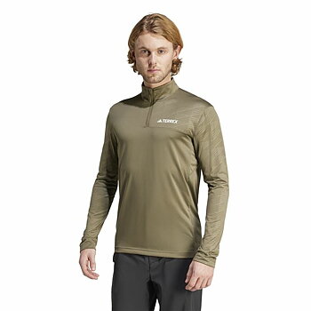 Tröja utan huva Herr Adidas Mt Half Zi Ls Brun