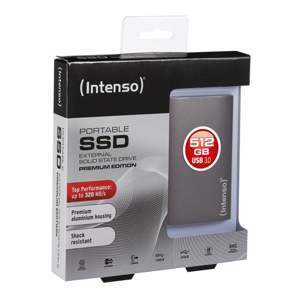 Extern Hårddisk INTENSO 3823450 SSD 512 GB Antracitgrå - 2