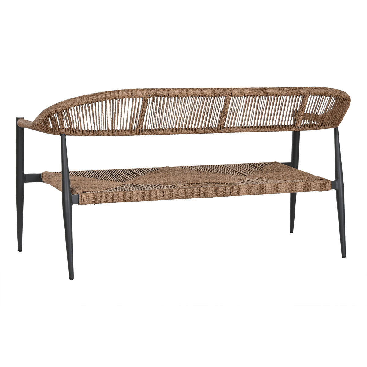 Trädgårdssoffa Home ESPRIT Aluminium 131 x 55 x 76 cm - 3