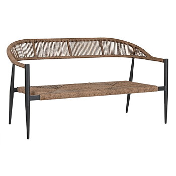 Trädgårdssoffa Home ESPRIT Aluminium 131 x 55 x 76 cm