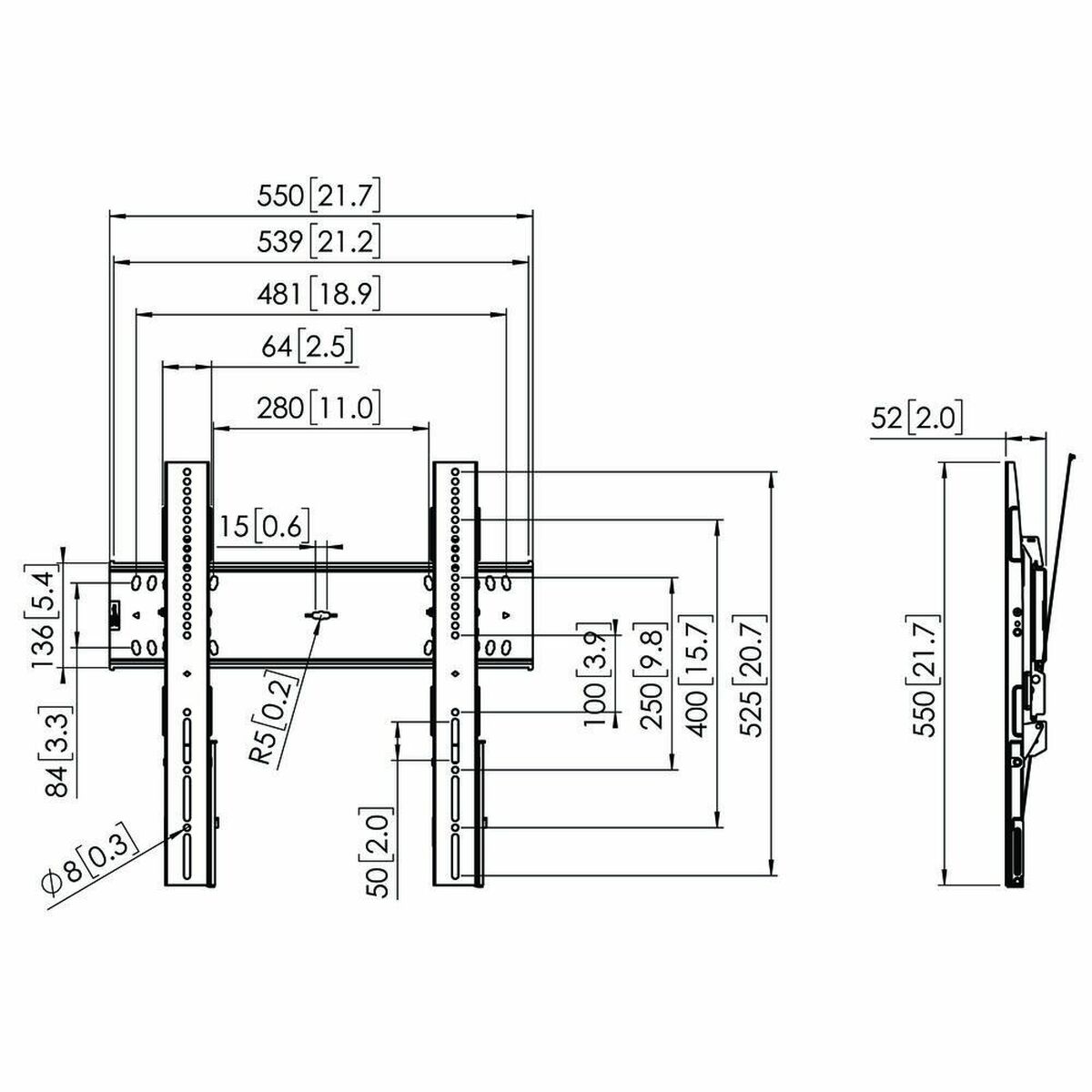 TV-fäste Vogel's 7364100 65" 43" 75 Kg - 4
