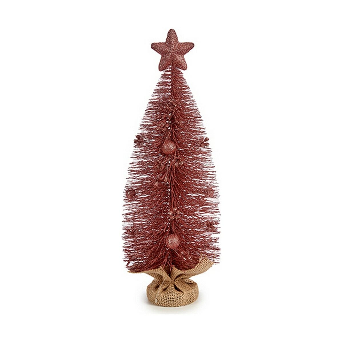 Julgran med stjärna Krist+ Rosa 13 x 41 x 13 cm
