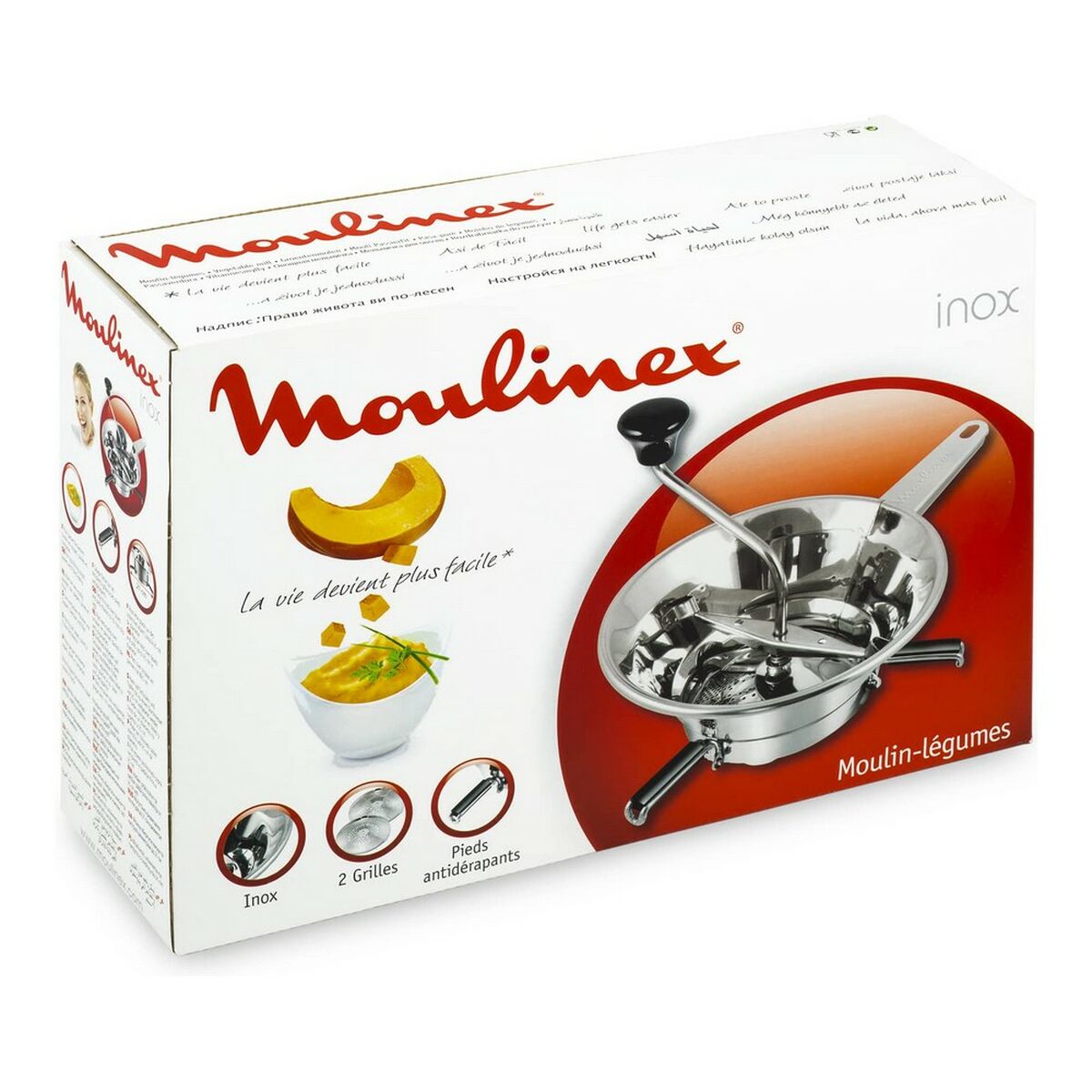 Mosberedare Moulinex Ø 19 cm Rostfritt stål - 4