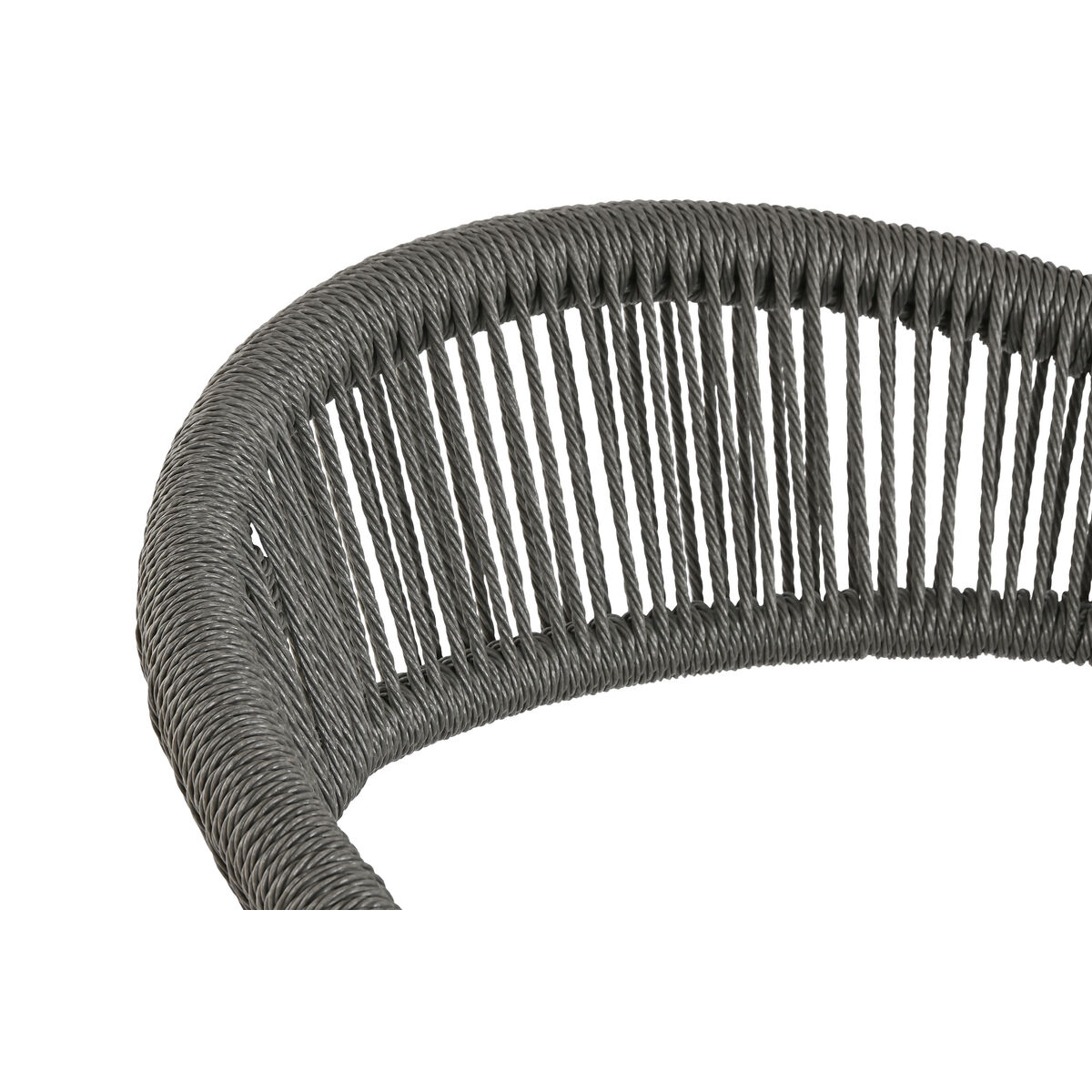 Kerti szék Home ESPRIT Svart Mörkgrå Aluminium Rattan 56 x 60 x 78 cm - 5