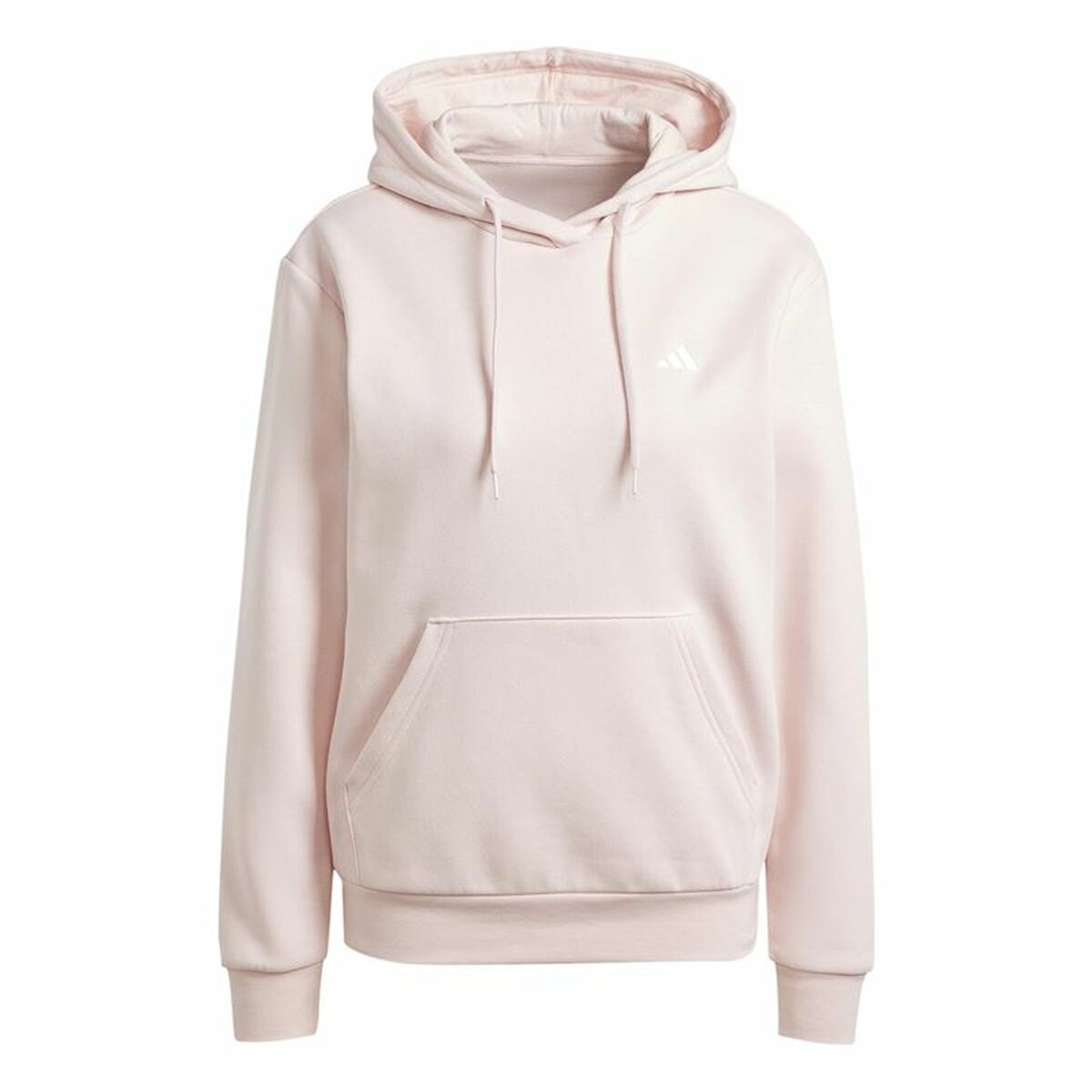 Tröja med huva Dam Adidas Essentials Vit Rosa