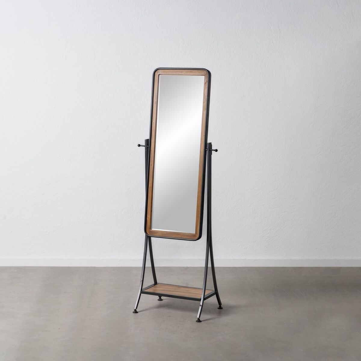 Garderobsspeglar Svart Naturell 62 x 42 x 174 cm - 2