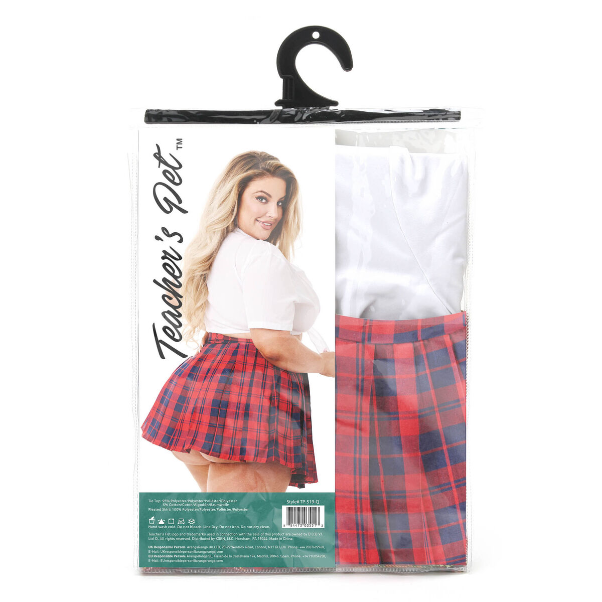 Erotiskt Kostym Teacher’s Pet School Girl Röd Queen size - 3