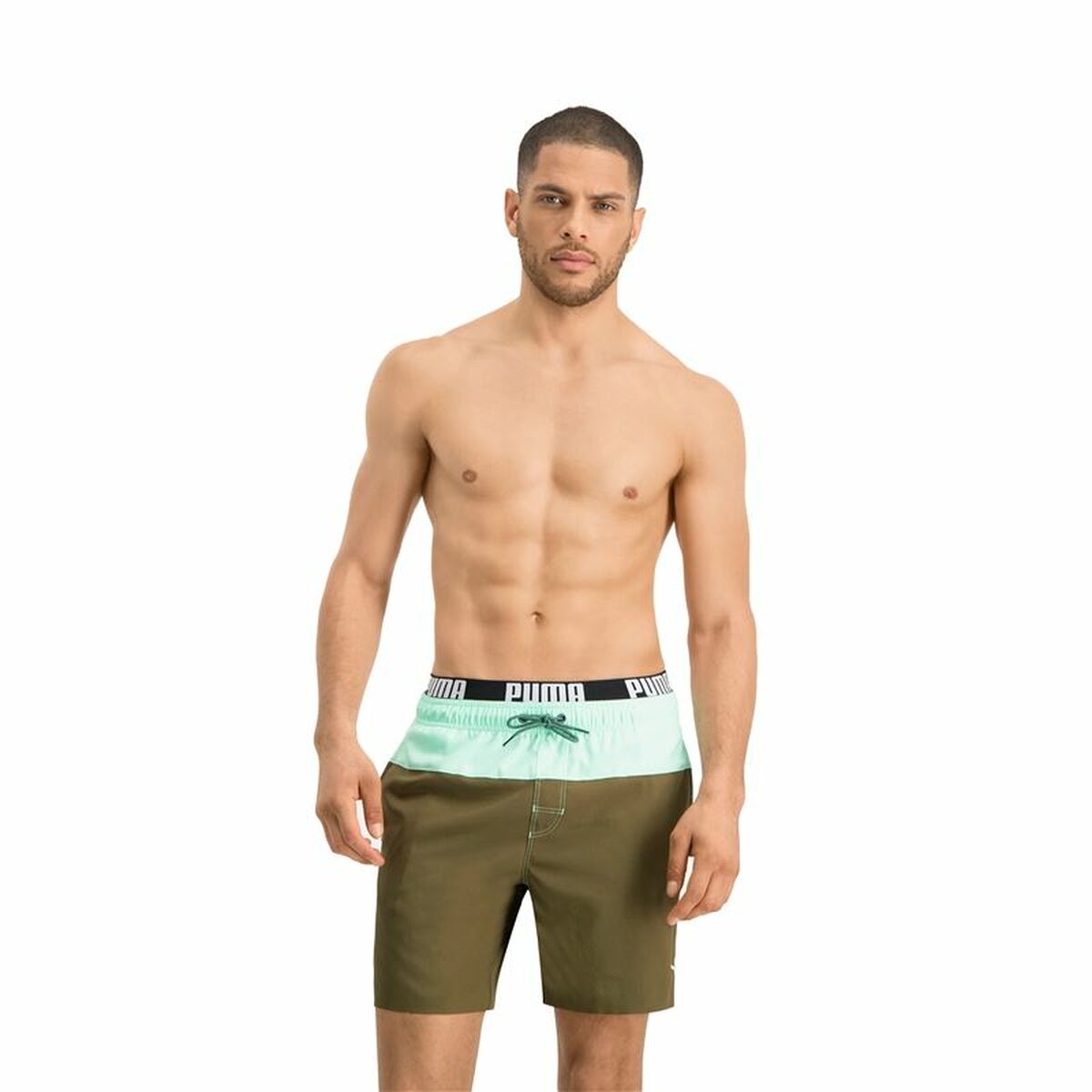 Baddräkt Herr Puma Swim Oliv - 3