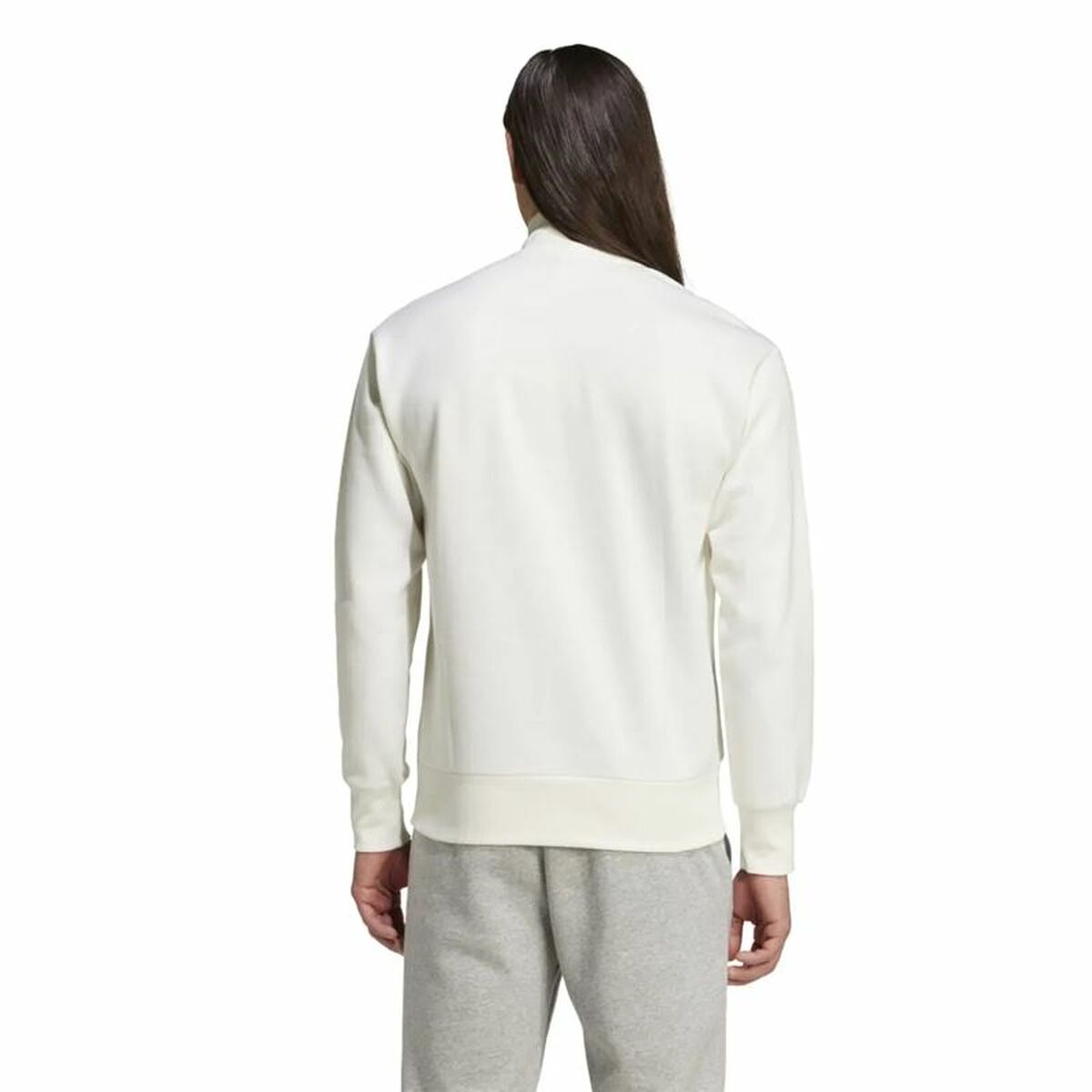 Tröja utan huva Adidas City Es e Fleece Half-Zip Vit XXL - 3