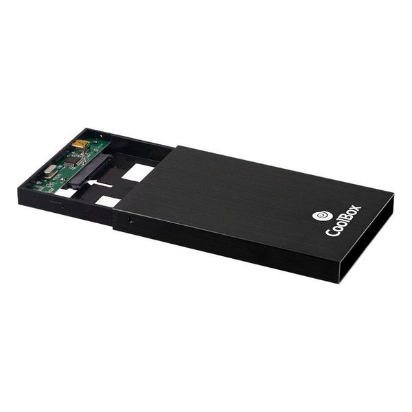 Hårddiskkabinett CoolBox SlimChase 2512 2,5" Svart