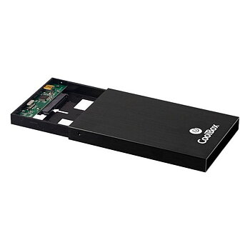Hårddiskkabinett CoolBox SlimChase 2512 2,5" Svart