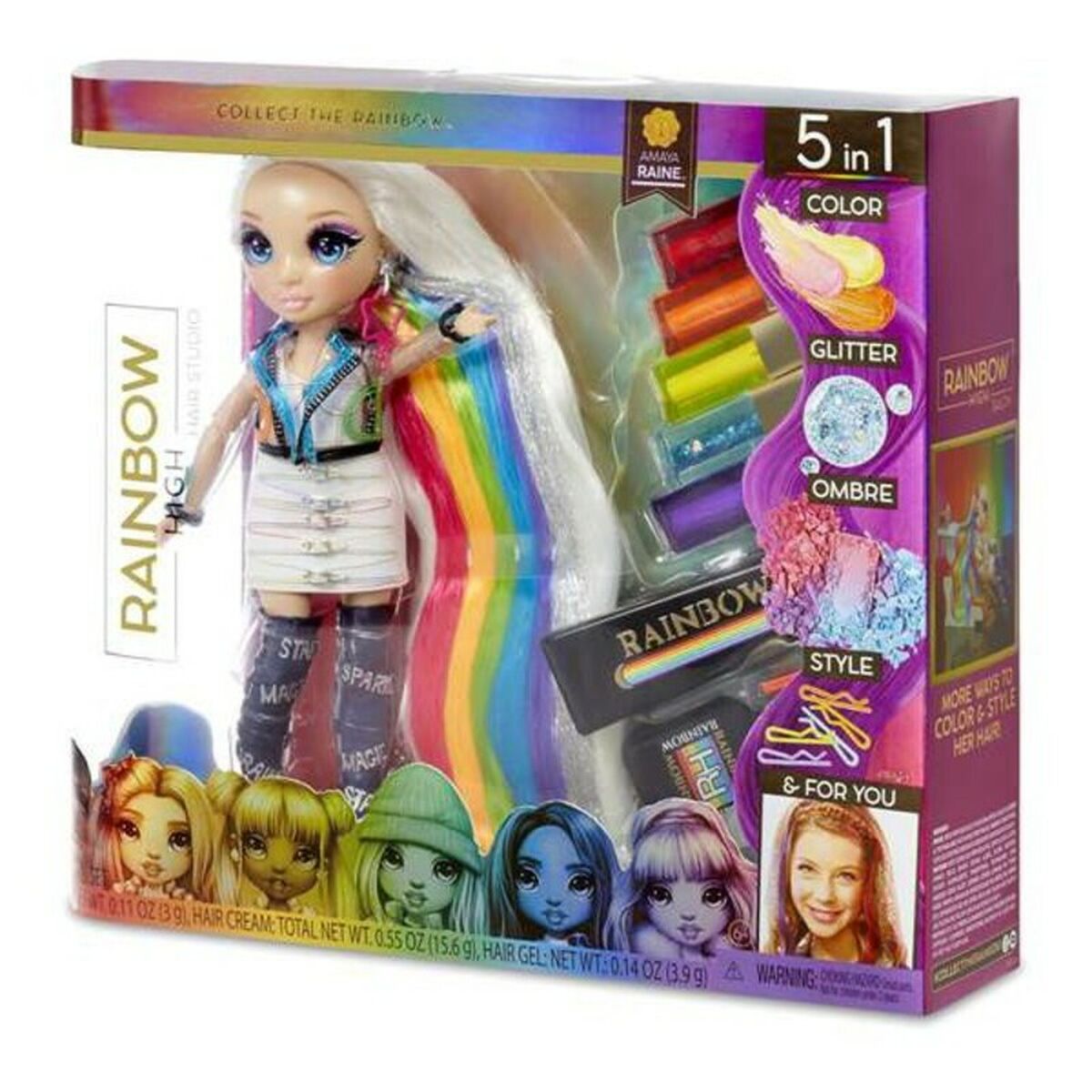 Playset Rainbow Hair Studio Rainbow High 569329E7C 5-i-1 (30 cm) - 2