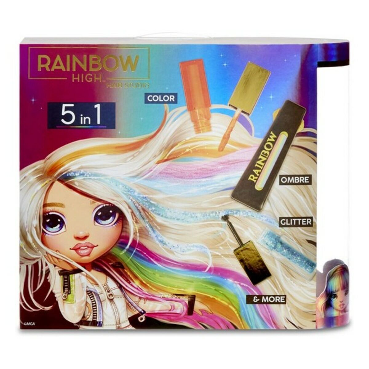Playset Rainbow Hair Studio Rainbow High 569329E7C 5-i-1 (30 cm) - 5