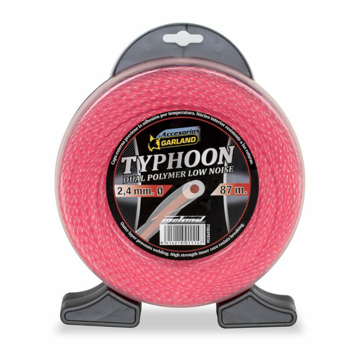 Tråd till trimmer Garland Typhoon 71024Y8724 87 m 2,4 mm dubbla lager