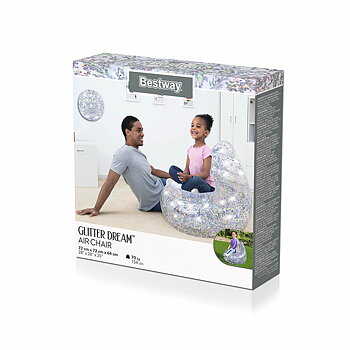 Bestway Glitter Luftstol 72x72x64 cm +3 År Inomhus och Trädgård 75105