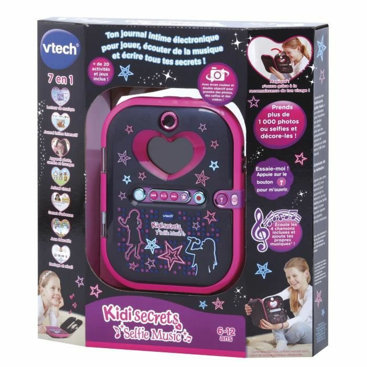 Dagbok KidiSecrets Selfie Music Vtech 163675 (FR) - 5