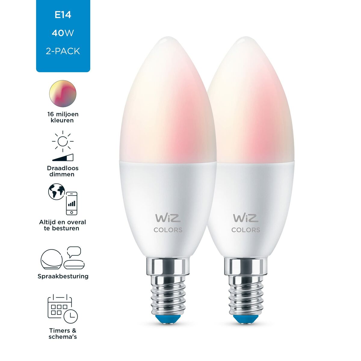 LED-lampa Vela 4,9 W (Equiv. 40 W) C37 E14 x2 - 4