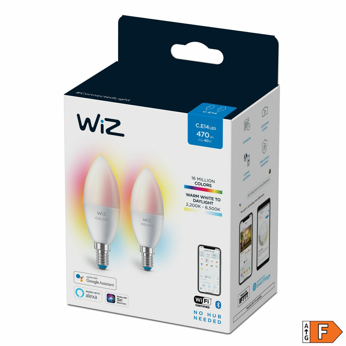 LED-lampa Vela 4,9 W (Equiv. 40 W) C37 E14 x2 - 2