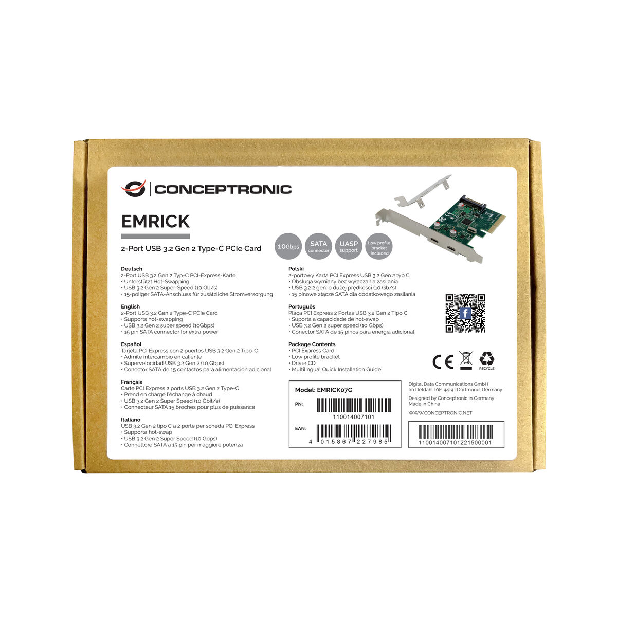 PCI Kort Conceptronic EMRICK07G - 3