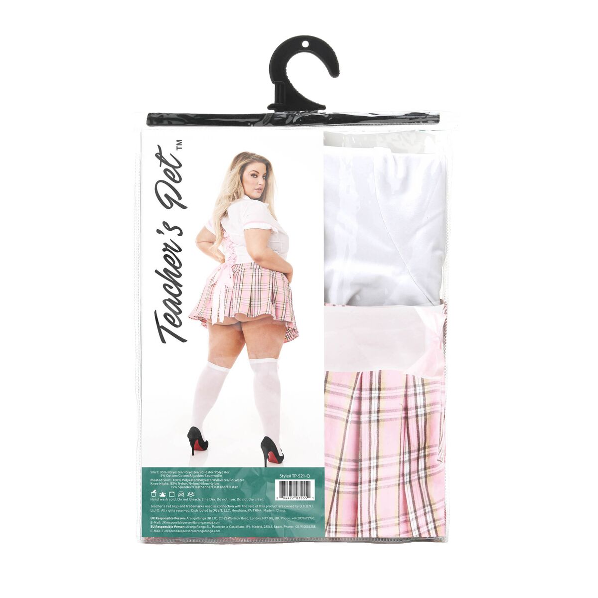 Erotiskt Kostym Teacher’s Pet School Girl Rosa Queen size - 4