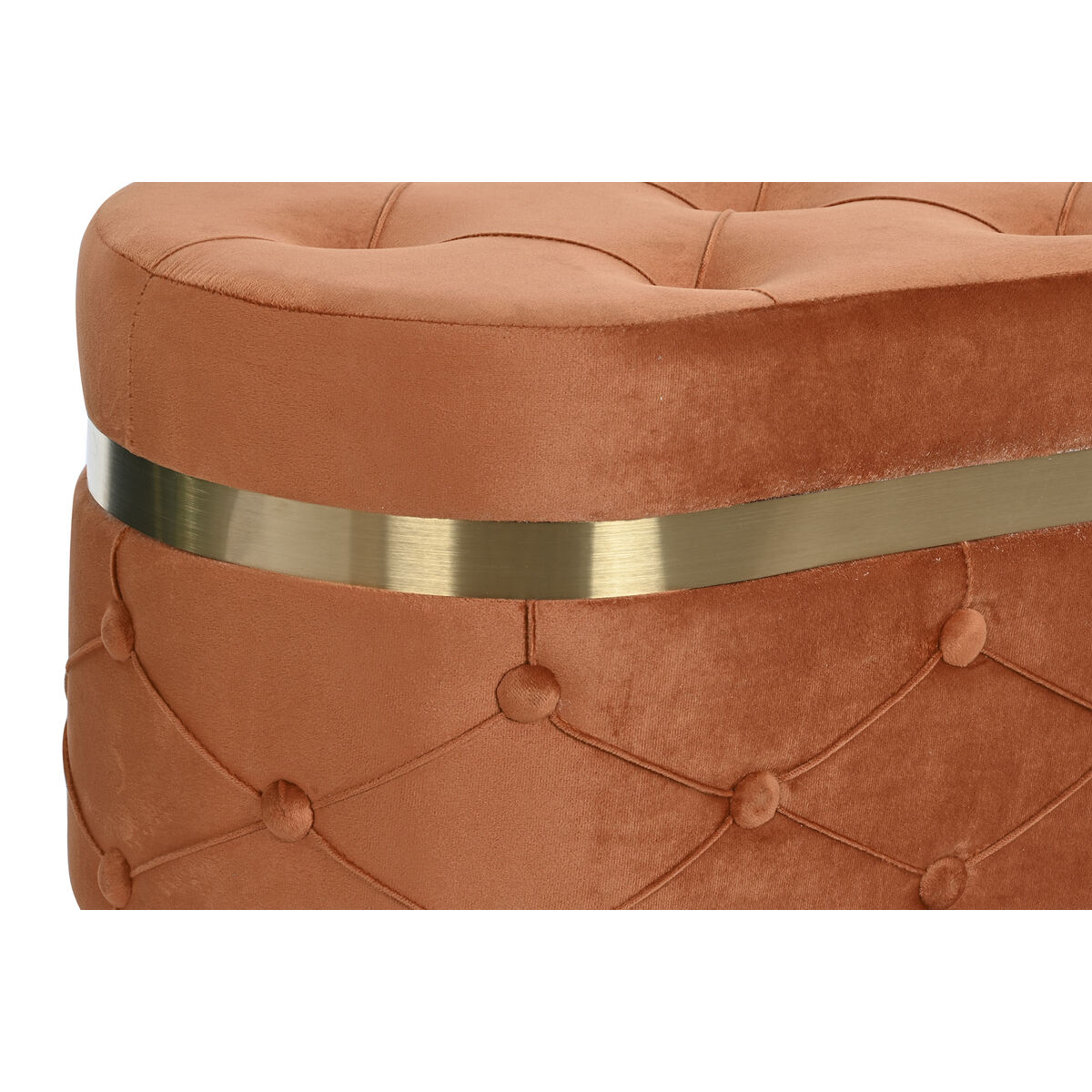 Sittpall DKD Home Decor Grön Orange Gyllene Trä MDF 80 x 47 x 43 cm (2 antal) - 4