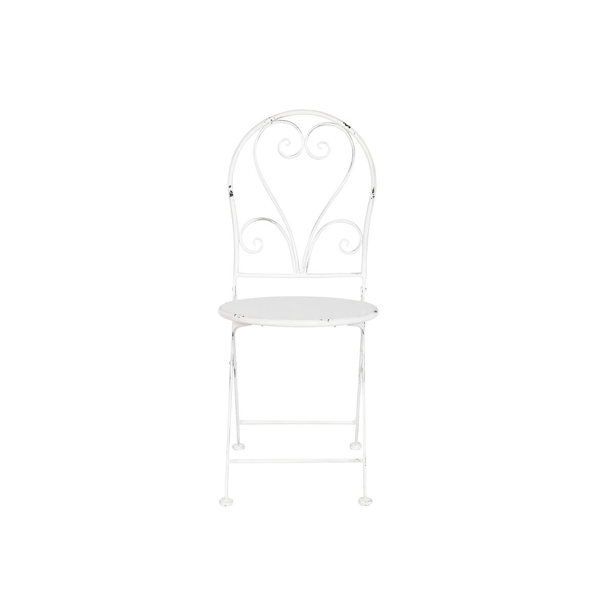 Bordsgrupp med 2 stolar Home ESPRIT Vit 60 x 60 x 70 cm - 3