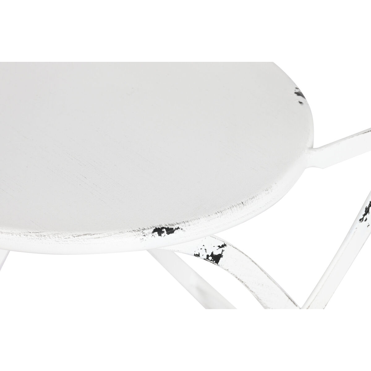 Bordsgrupp med 2 stolar Home ESPRIT Vit 60 x 60 x 70 cm - 4