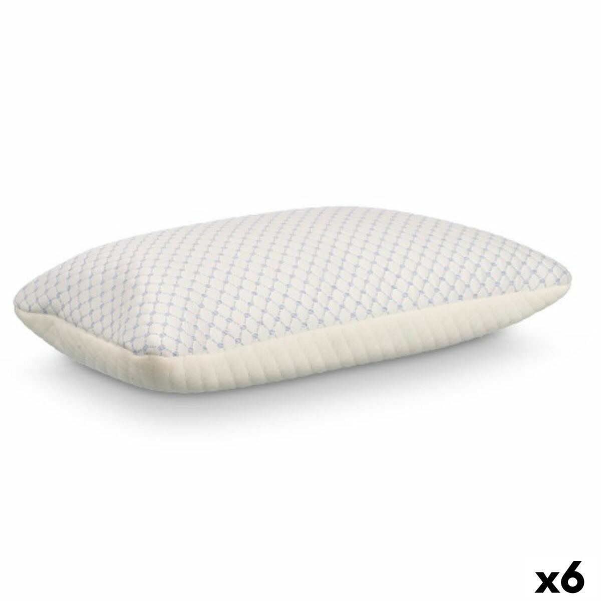 Viskoelastisk kudde Gift Decor Vit 70 x 15 x 40 cm Uppfriskande (6 antal)