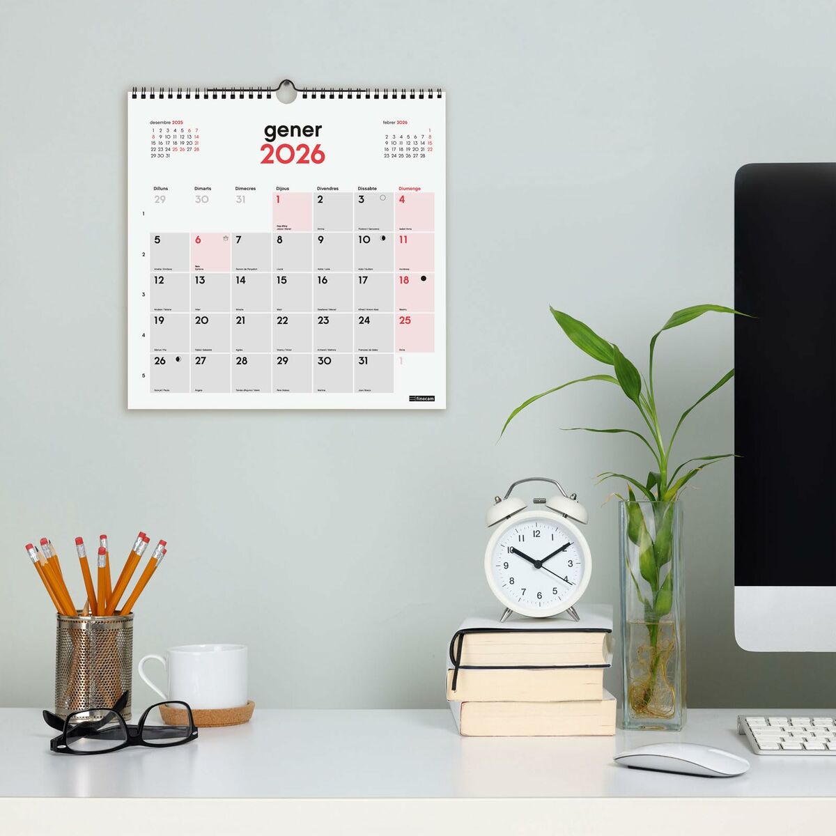 Väggkalender Finocam Papper 30 x 30 cm - 2