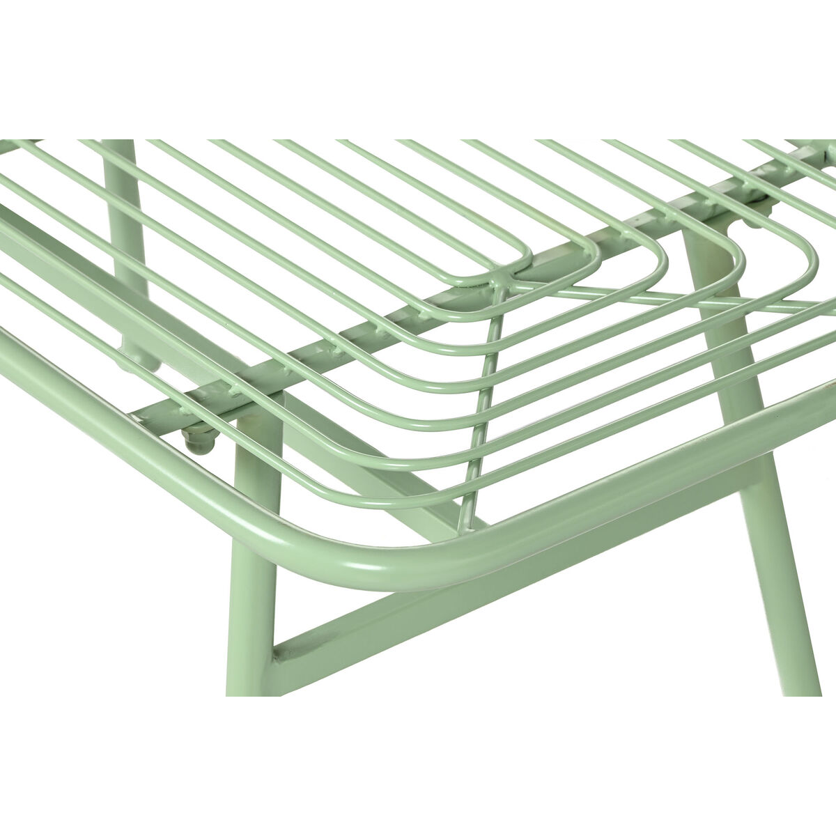 Set med bord och 3 fåtöljer Home ESPRIT Mint Metall 115 x 53 x 83 cm - 5