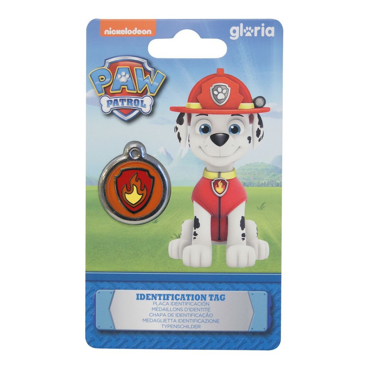 Identifikationsbricka för halsband The Paw Patrol Marshall Storlek M - 2