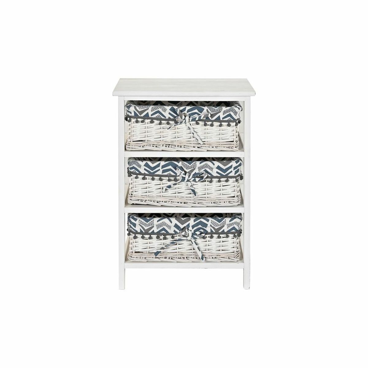Byrå DKD Home Decor Blå Vit vide Paulowniaträ 40 x 29 x 59 cm - 18