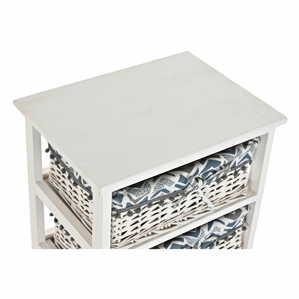 Byrå DKD Home Decor Blå Vit vide Paulowniaträ 40 x 29 x 59 cm - 14