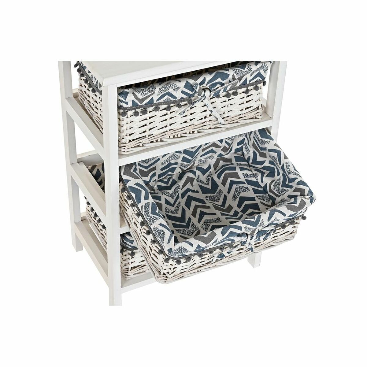 Byrå DKD Home Decor Blå Vit vide Paulowniaträ 40 x 29 x 59 cm - 15