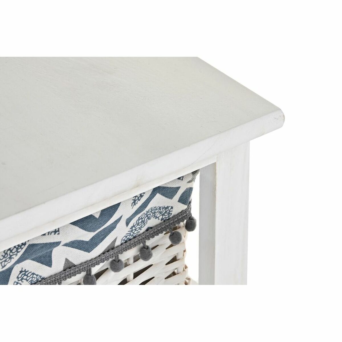 Byrå DKD Home Decor Blå Vit vide Paulowniaträ 40 x 29 x 59 cm - 10