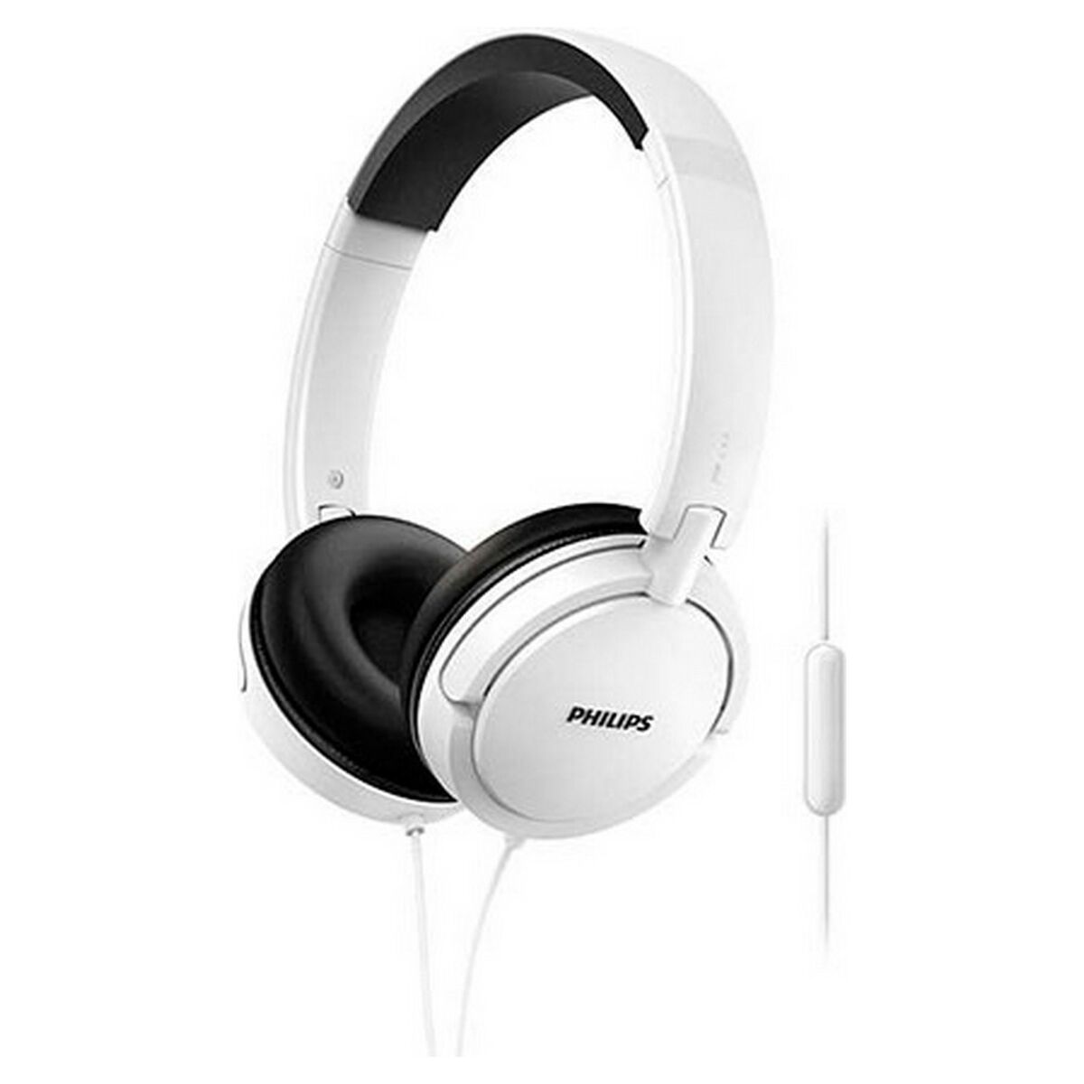 Diademhörlurar Philips Vit Med kabel - 2