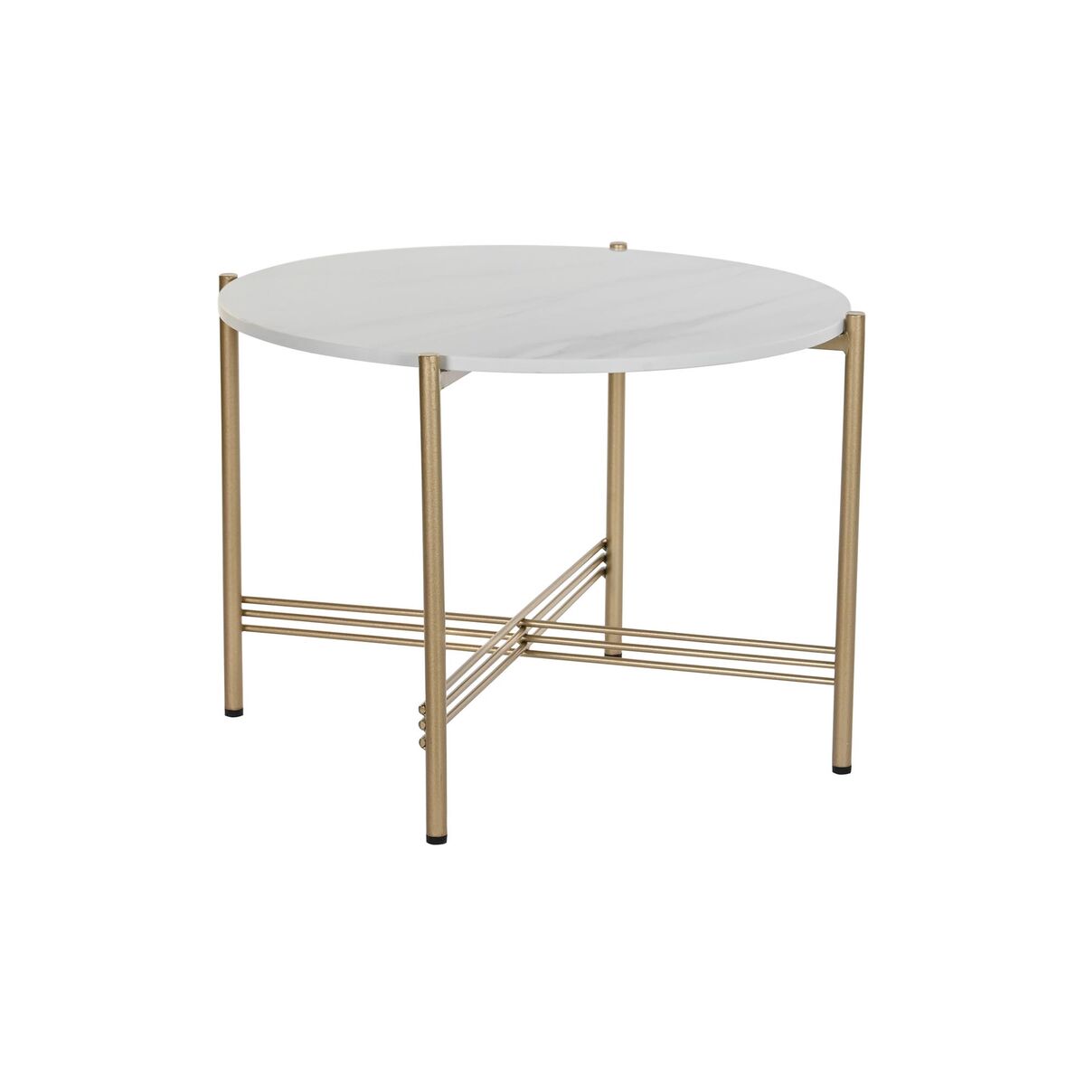 Konsol DKD Home Decor Gyllene Metall Marmor 65 x 65 x 45 cm