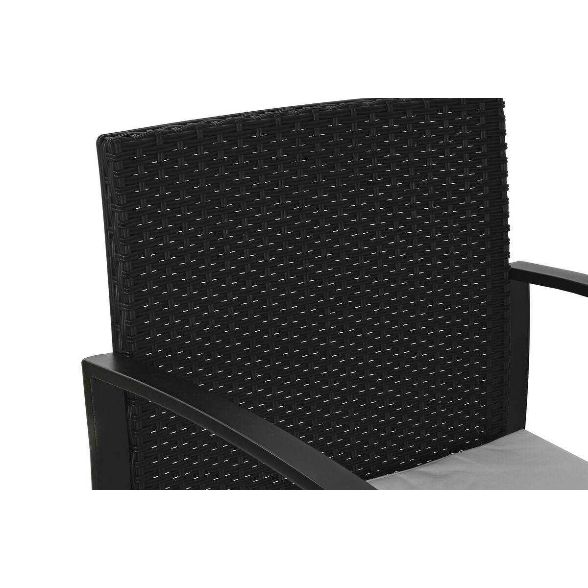 Bordsgrupp med 2 stolar Home ESPRIT Svart Stål 59 x 61,5 x 74 cm - 7
