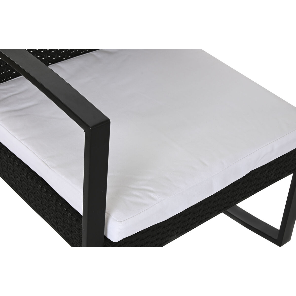 Bordsgrupp med 2 stolar Home ESPRIT Svart Stål 59 x 61,5 x 74 cm - 8