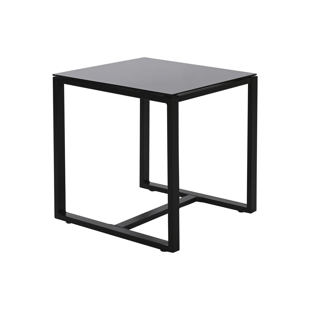 Bordsgrupp med 2 stolar Home ESPRIT Svart Stål 59 x 61,5 x 74 cm - 10