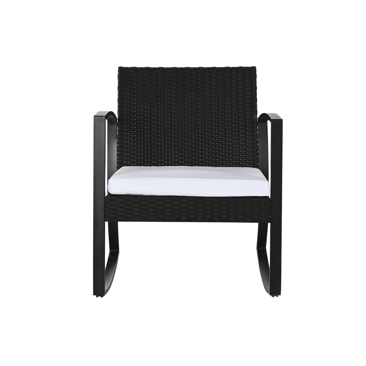 Bordsgrupp med 2 stolar Home ESPRIT Svart Stål 59 x 61,5 x 74 cm - 5