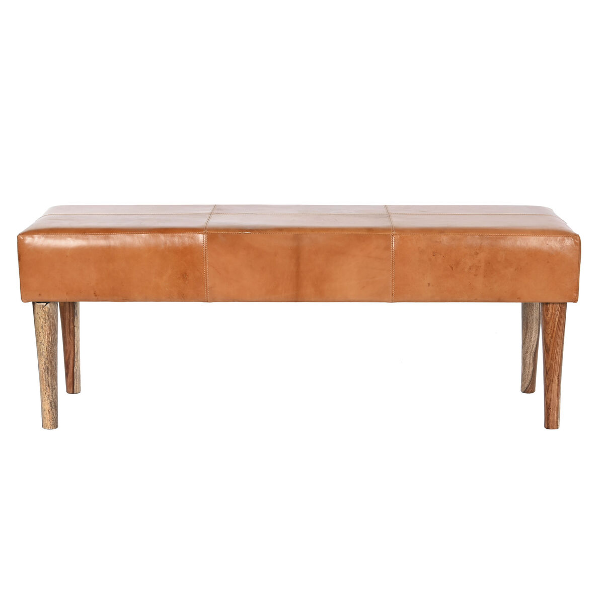 Sittpall DKD Home Decor Kamel Trä 122 x 41 x 46 cm - 2