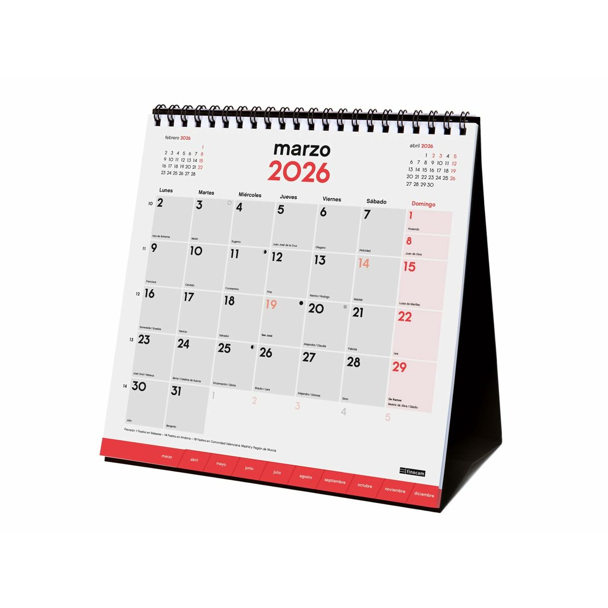 Skrivbordskalender Finocam Papper 19 x 19 cm - 3